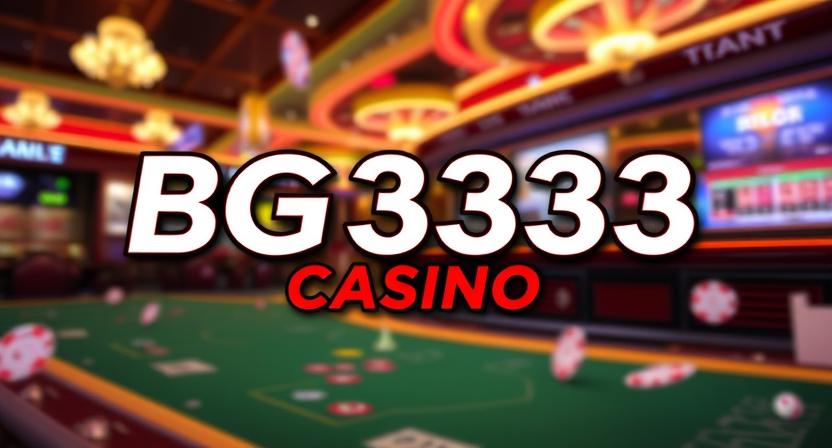 Live dealer streaming tables on BG3333 casino